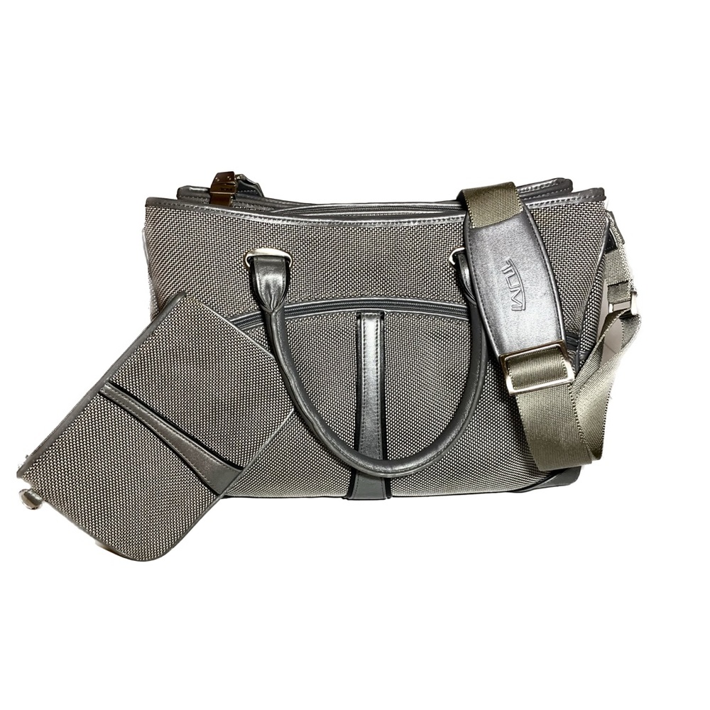 TUMI - Large Laptop Travel Briefcase Silver